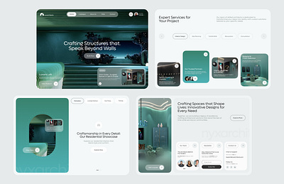 Nyxarchitects - Web design 2024 2025 apple architect bento card design components figma framer graphic design interactive ios new responsive trending trendy ui ux webflow website