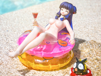 Martini by the pool... stay dry... Oink? bandai nsfw photography ranma toyphoto toyphotography toys