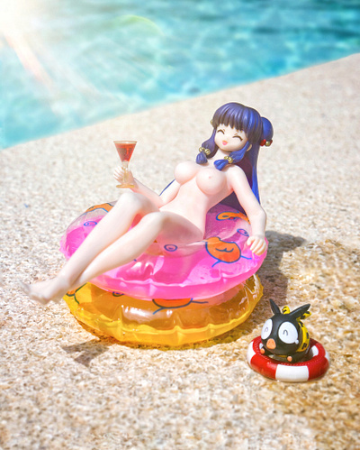 Martini by the pool... stay dry... Oink? bandai nsfw photography ranma toyphoto toyphotography toys