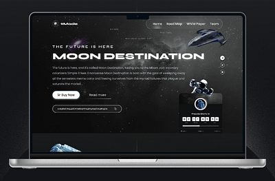 Moon website & Website design moon landing page moon website token token landing page token website token website design website design website redesign website ui website ux