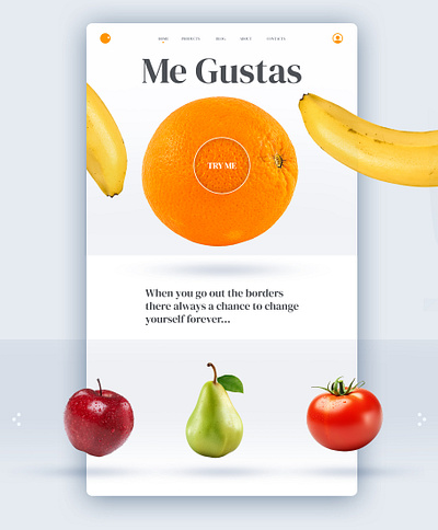 Web App UI Concept for Me Gustas organic food online store app design figma photoshop ui ui design ux ux design web app web design