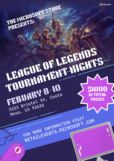 League of Legends Tournament Poster