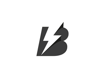 B + Thunder Logo b blogo bvolt logo logob logodesigns thunder thunderlogo volt