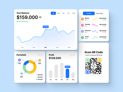 Hexa FX — Crypto Dashboard web design