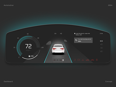 Car Dashboard Exploration automotive car car dashboard cars dashboard product design speed ui