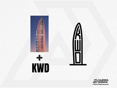 National Bank of Kuwait x KWD logo Idea awesome branding city d design illustration initial initials inspirations k kuwait logo mark middle east minimal monogram simple tech technology w