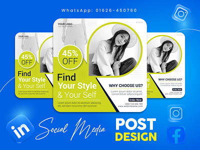 Unique social media post design for Instagram and Facebook 2024 banner design branding business design facebook post design graphic design illustration instagram post logo post design social media design social media post design template ui vector