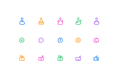 Communication Icons branding graphic design icon design illustration logo minimal vector