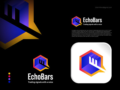 EchoBars trading logo design, Unused logo brand identity branding finacial logo finance logo forex logo graph logo growth logo identity logo logo design logodesigner logos logotype modern logo statistic logo trade logo trading company logo trading firm logo trading logo unused logo