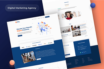 Digital Marketing Agency Website Design design ui ux web design website design