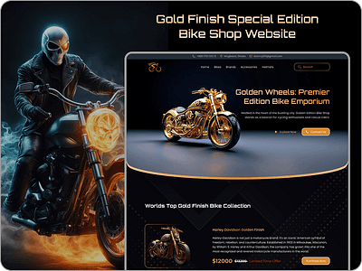 Bike Shop Website Design design ui ux web design websit website design