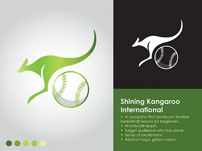 Logo Design for Shining Kangaroo International. abstract logo branding design graphic design illustration illustrator indesign logo logo design vector