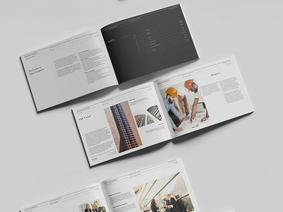 Brochure Design Commercial Construction Services (Print Design) branding graphic design layout design