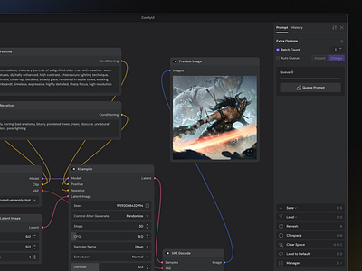 Web Interface Redesign for a Stable Diffusion Solution ai company ai dashboard ai design ai generator ai generator ui design ai image ai image generator ai model ai product ai technology artificial intelligence comfy comfy ai comfy ui diffusion prompt stability ai stable diffusion stable diffusion tool web design