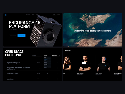 EnduroSat — Various animations animations award winning b2b corporate homepage immersive interactions landing page satellite smooth scroll space ui ux web web design website wordpress