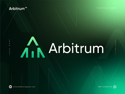 Arbitrum - Logo Design Concept a logo blockchain brand identity branding crypto currency decentralized defi focus lab forex hola lab logo logo design logo designer logo identity logotype marketing modern logo token web3