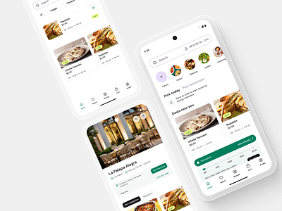 Eat deals - Food Delivery App app branding concept delivery service app design food delivery graphic design hotel app illustration logo redesign restaurant app ui