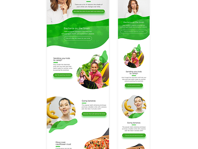 Tooth Delta Landing Page concept creativity dentist design digital email fresh green health hospital inspiration landing page modern newsletter photo product ui web web design woman