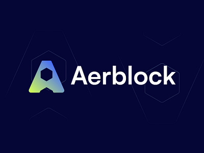 Aerblock- Logo Design Concept altcoin blockchain branding creative crypto currency decentralized defi firelab focus lab hola lab logo logo design logo designer modern nfts slack startup token web3