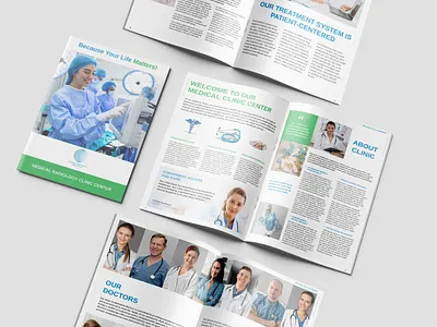 Brochure Design Medical Center (Print Design) branding layout design typography