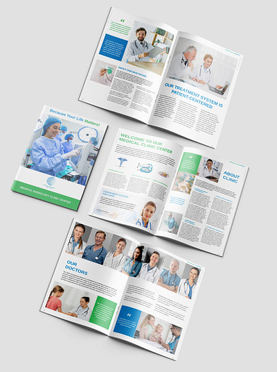 Brochure Design Medical Center (Print Design) branding layout design typography