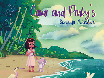 Cami and Pinky's Bermuda Adventure childbook drawing free free illustration freebrush graphic design illustration procreate