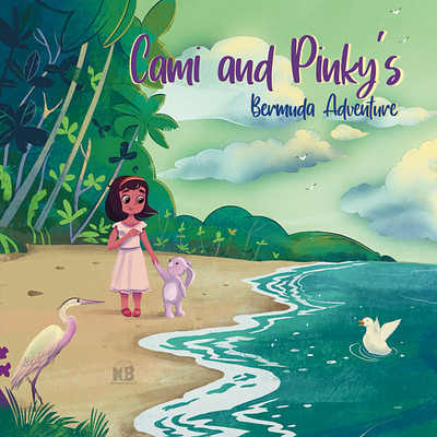 Cami and Pinky's Bermuda Adventure childbook drawing free free illustration freebrush graphic design illustration procreate