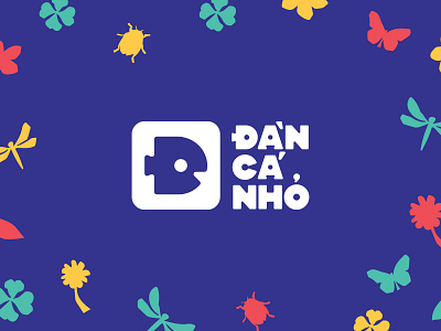 Đàn Cá Nhỏ - Art Workshop for Kids branding graphic design logo