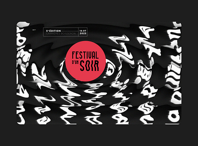 Festival d'un soir branding illustration logo typography ui ux vector webdesign