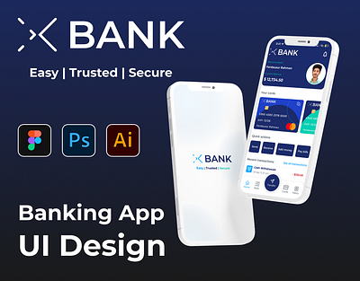 Banking App UI Design app design app redesign app ui design banking app mobile app design mobile ui design ui ui design ux ux design visual design