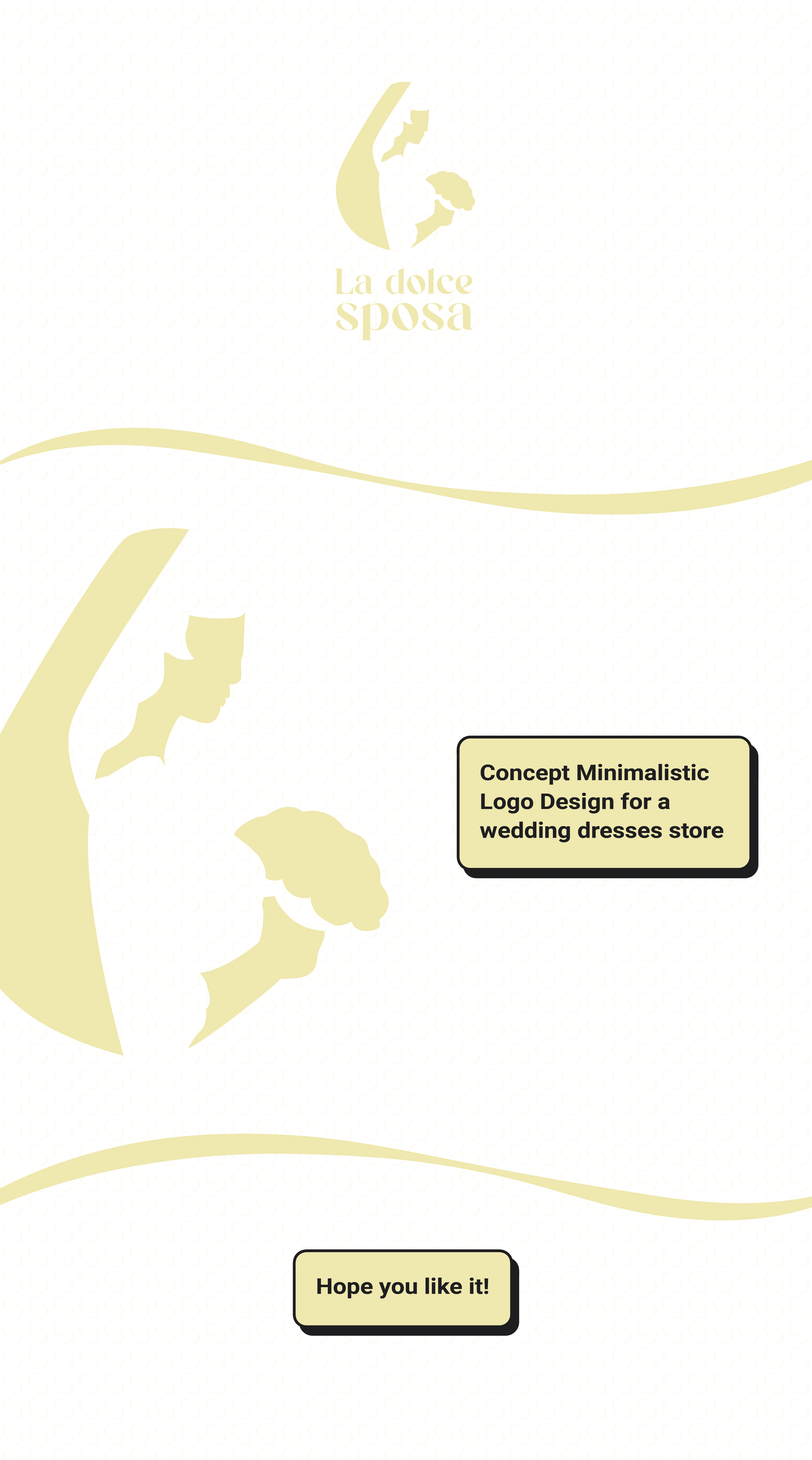 Example of Minimalistic Logo Design - La Dolce Sposa wedding store