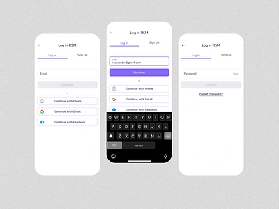 Mobile App Log in 2024 animation create account design graphic design illustration login login page mobile app mobile app login page register resposive sign in signup treanding tux follow ui ux web