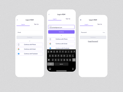 Mobile App Log in 2024 animation create account design graphic design illustration login login page mobile app mobile app login page register resposive sign in signup treanding tux follow ui ux web