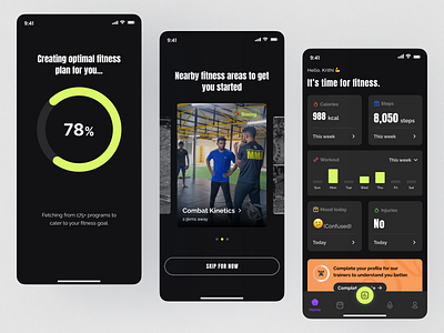 Personalized workout generator UI color dailyui design mobile design typography ui