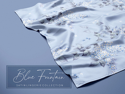 Blue Fountain Collection Design fashion design textile design