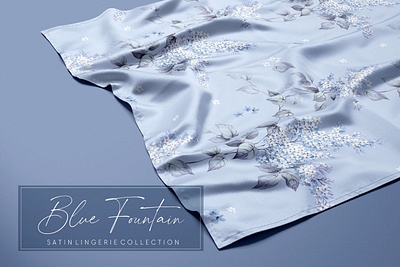 Blue Fountain Collection Design fashion design textile design