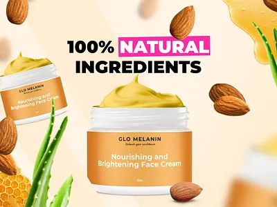 Glo Melanin product description images ad graphics ecommerce ecommerce graphics graphic design product images