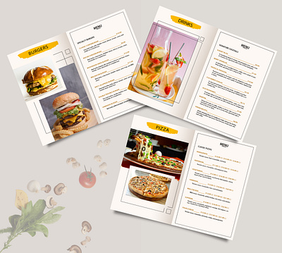 Restaurant Menu (Print Design) branding graphic design layout design print