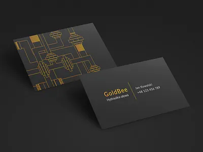 Professional Business Card Design for Hydraulic Power Company branding business card graphic design logo ui