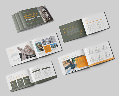 Brochure Design Residental & Commercial Construction (Print) branding brochure graphic design layout design print