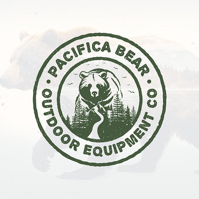 1, 2 or 3? Final Logo for Pacifica Bear adventure adventure logo adventure outdoor badge logo bear bear logo brand designer branding graphic design graphic designer logo designer logo ideas logo maker logo vintage outdoor outdoors logo vintage logo wildlife wildlife logo