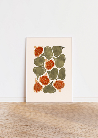 Fig Fruit fig art fig fruit fig tree fig wall art ida rezaee illustration nature art wall art