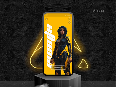 Mobile Game Characters View UI Animation characters switch ui choose characters screen gaming gaming app gaming screen mobile game ui mobile gaming ui zazz