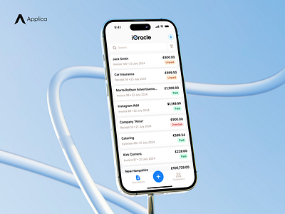 Invoice Oracle – Mobile app & UX/UI Design, MVP Development add document app app store optimisation design system development documents estimate gtm strategy invoice ios minimal mobile mobile design receipt ui