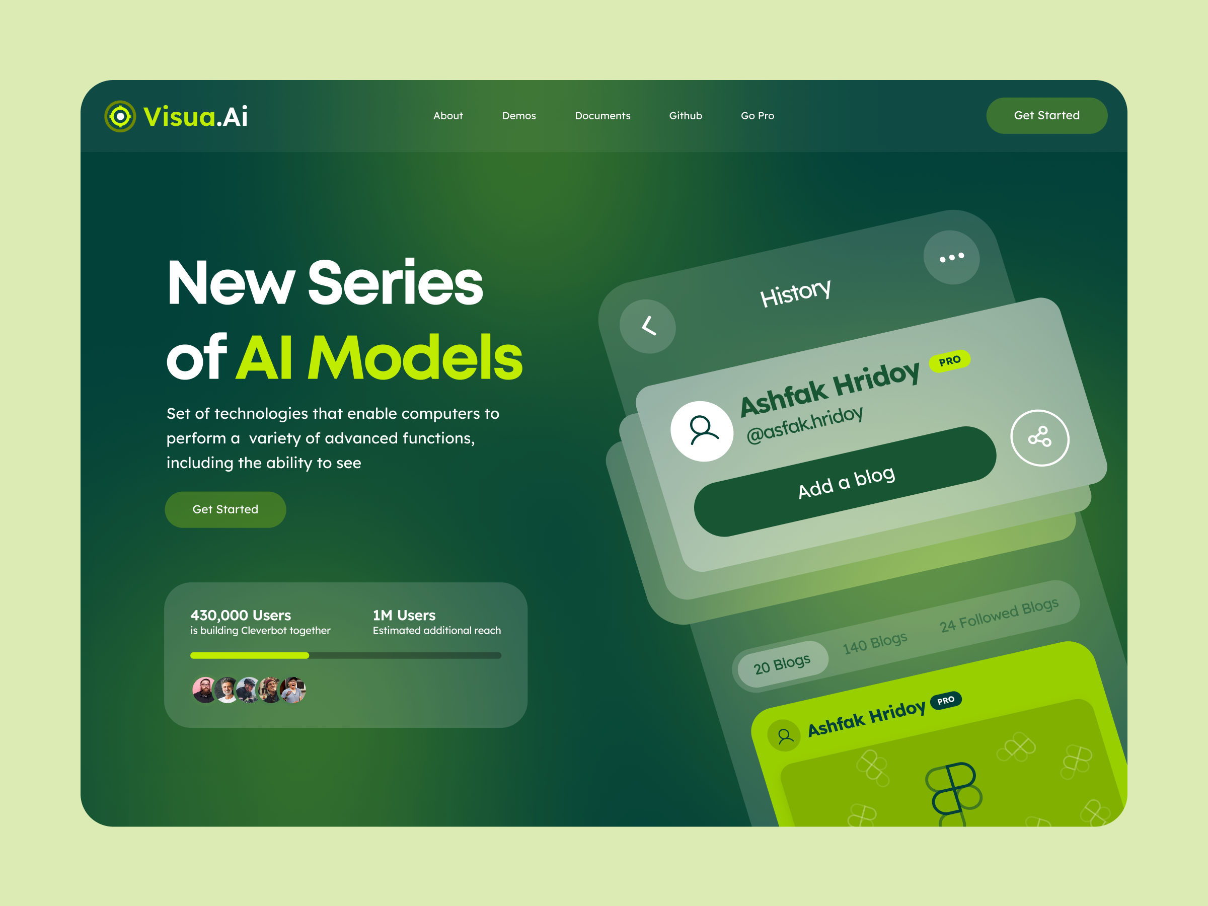 Example of Landing Page UX/UI Design