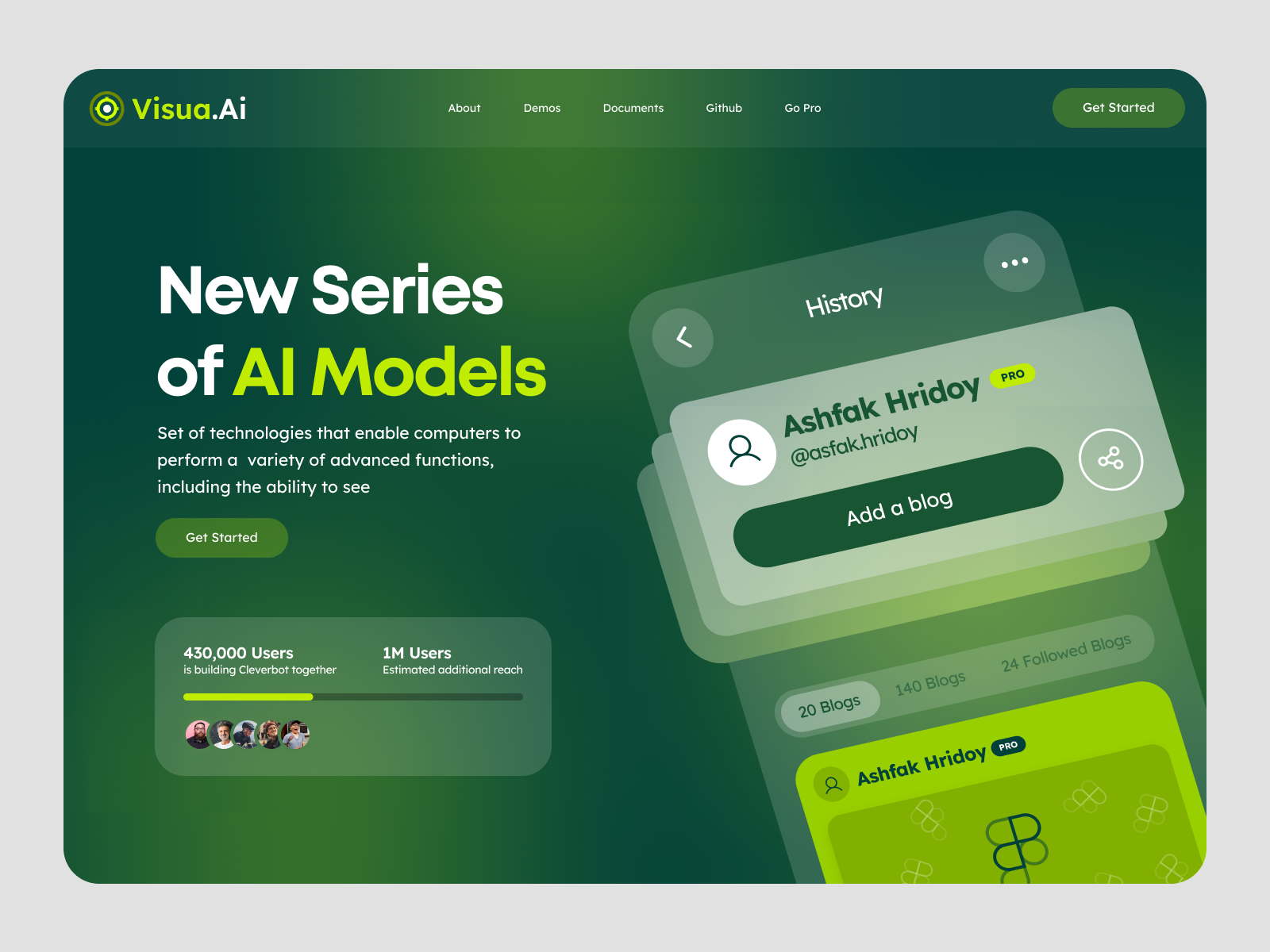 Example of Landing Page UX/UI Design