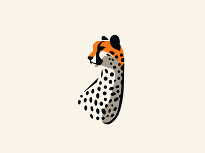 Swift Elegance: Cheetah Illustration bold illustration