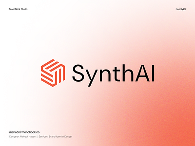 SynthAi - Ai Logo Design ai ai design ai logo design ai ui design brand identity branding geometric logo logo logo design logo for sale modern logo technology logo visual identity