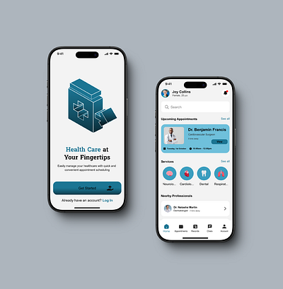 Health Care Portal App app app design healthcare medical medical records ui