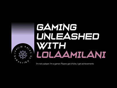 Gaming tournament website for Lolamilani. branding gaming ui ux